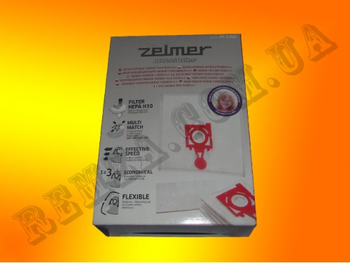 Набор мешков-фильтров для пылесосов Zelmer 49.4200